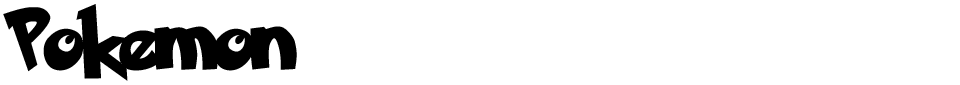 Pokemon Font