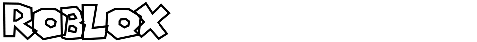Roblox Font preview