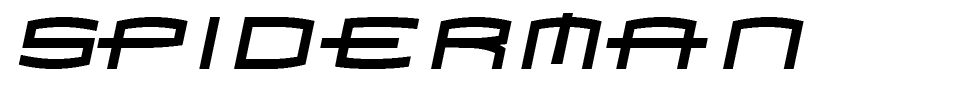 Spiderman Font preview