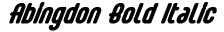 Abingdon Bold Italic preview