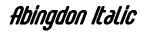 Abingdon Italic preview