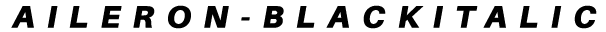 Aileron Black Italic preview