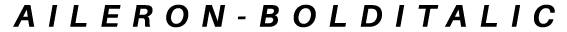 Aileron Bold Italic preview