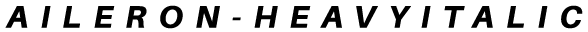 Aileron-HeavyItalic preview