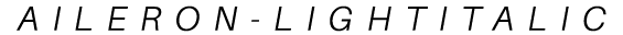 Aileron Light Italic preview