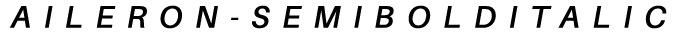 Aileron Semi Bold Italic preview