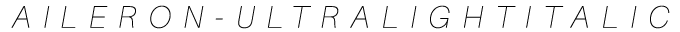 Aileron Ultra Light Italic preview