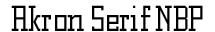 Akron Serif NBP preview