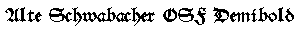 Alte Schwabacher OSF Demibold preview