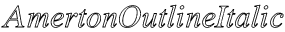 Amerton Outline Italic preview