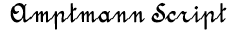 Amptmann Script preview