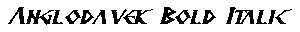 Anglodavek Bold Italic preview