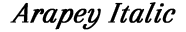 Arapey Italic preview