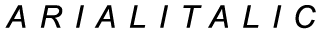 Arial Italic preview