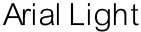 Arial-Light preview