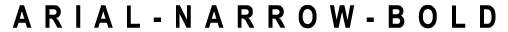 Arial Narrow Bold preview