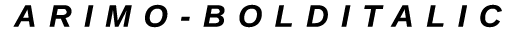 Arimo Bold Italic preview
