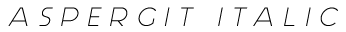 Aspergit Italic preview