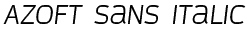 Azoft Sans Italic preview