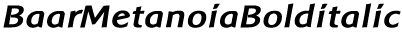 BaarMetanoiaBolditalic preview