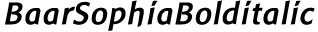 BaarSophiaBolditalic preview