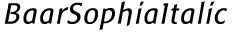 BaarSophiaItalic preview