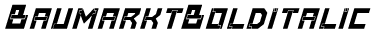 Baumarkt Bold italic preview