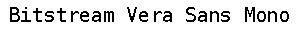 Bitstream Vera Sans Mono preview