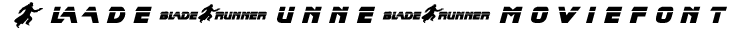 BladeRunnerMovieFont preview