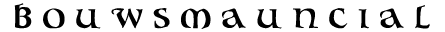 Bouwsma Uncial preview