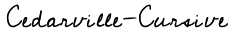 Cedarville Cursive preview