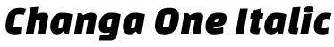 Changaone Italic preview
