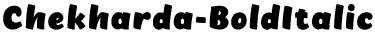 Chekharda Bold Italic preview