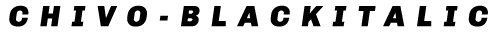Chivo Black Italic preview