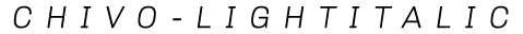 Chivo Light Italic preview