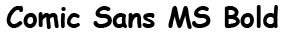 Comic Sans MS Bold preview
