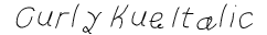 Curly Kue Italic preview
