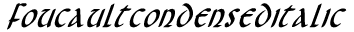 Foucault Condensed Italic preview