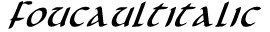 Foucault Italic preview
