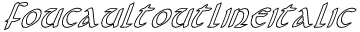 Foucault Outline Italic preview