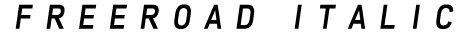 Freeroad Italic preview