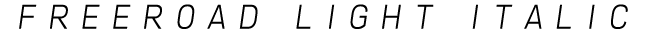 Freeroad Light Italic preview
