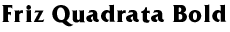 Friz Quadrata Bold preview
