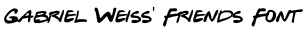 Gabriel Weiss' Friends Font preview