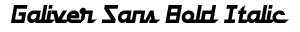 Galiver Sans Bold Italic preview