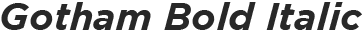 Gotham Bold Italic preview