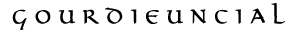 Gourdie Uncial preview