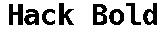 Hack Bold preview