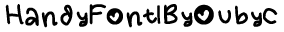 Handy Font 1 By OUBYC preview