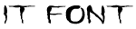 It Font preview